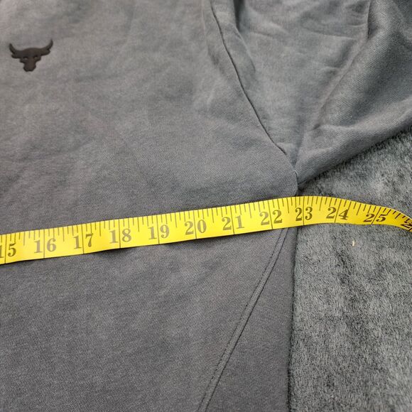 Under Armour Project Rock Women’s Grey Sweater Crew Neck Sweatshirt Size M - Picture 10 of 11